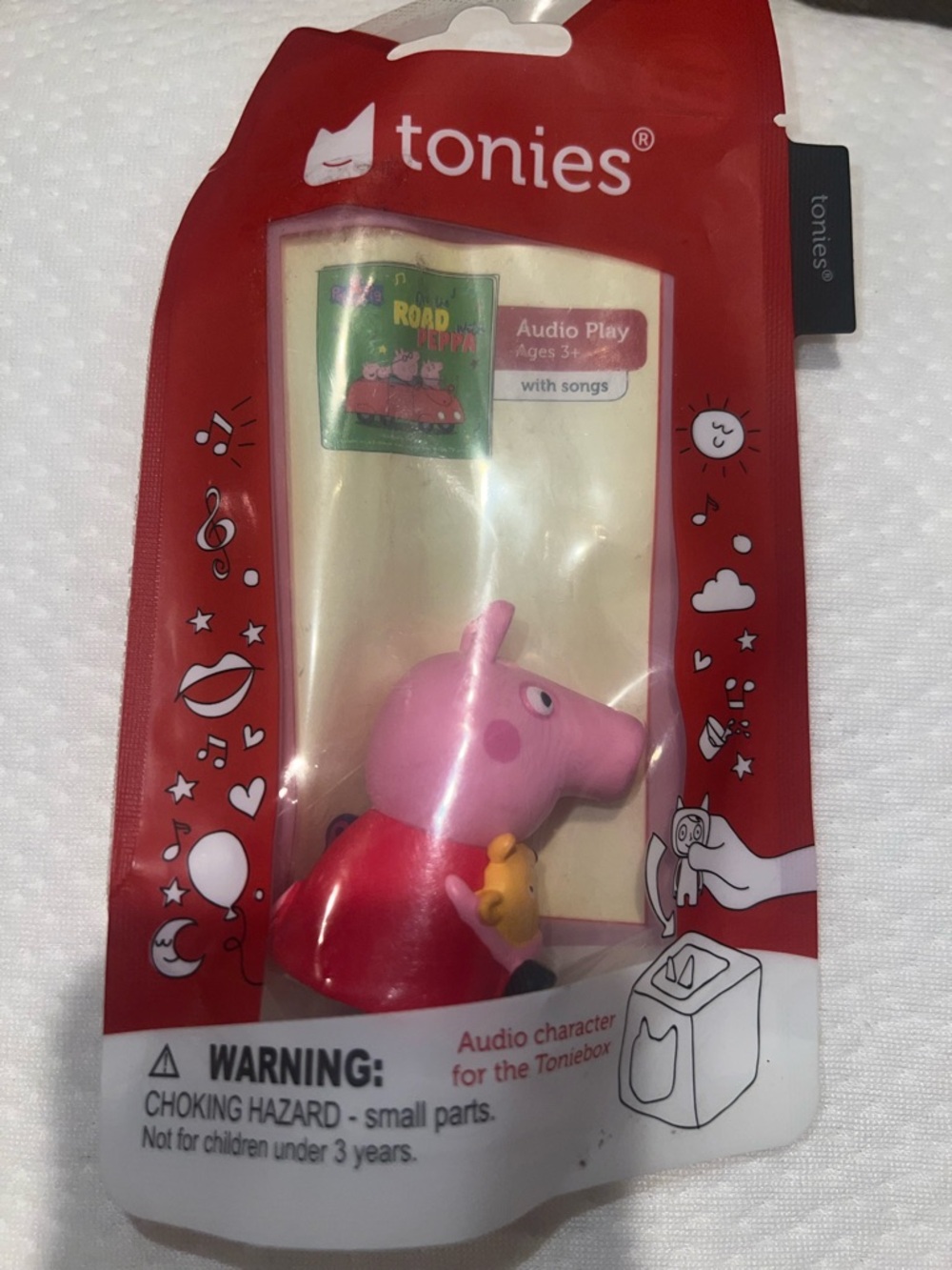 Tonies Peppa Pig Audio Character Toy - Pink and Red